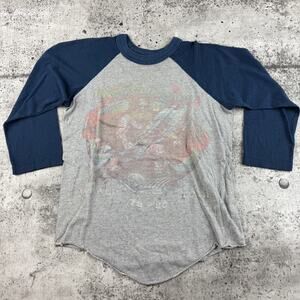 Vintage Molly Hatchet Raglan Shirt 79-80 World Tour Size Small 17x21